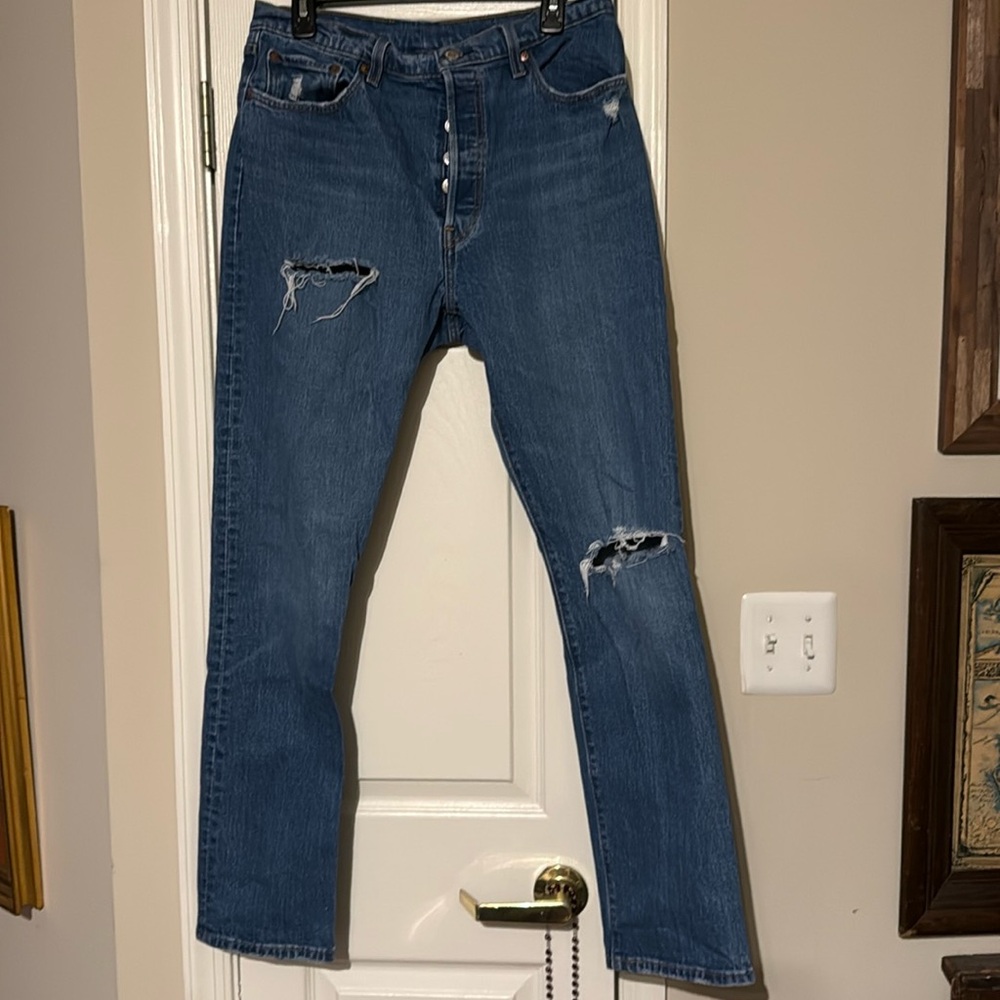Distressed Levi’s 501